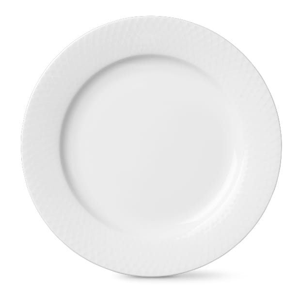 Piatto Rhombe bianco - Ø 23 cm
​ - Lyngby Porcelæn