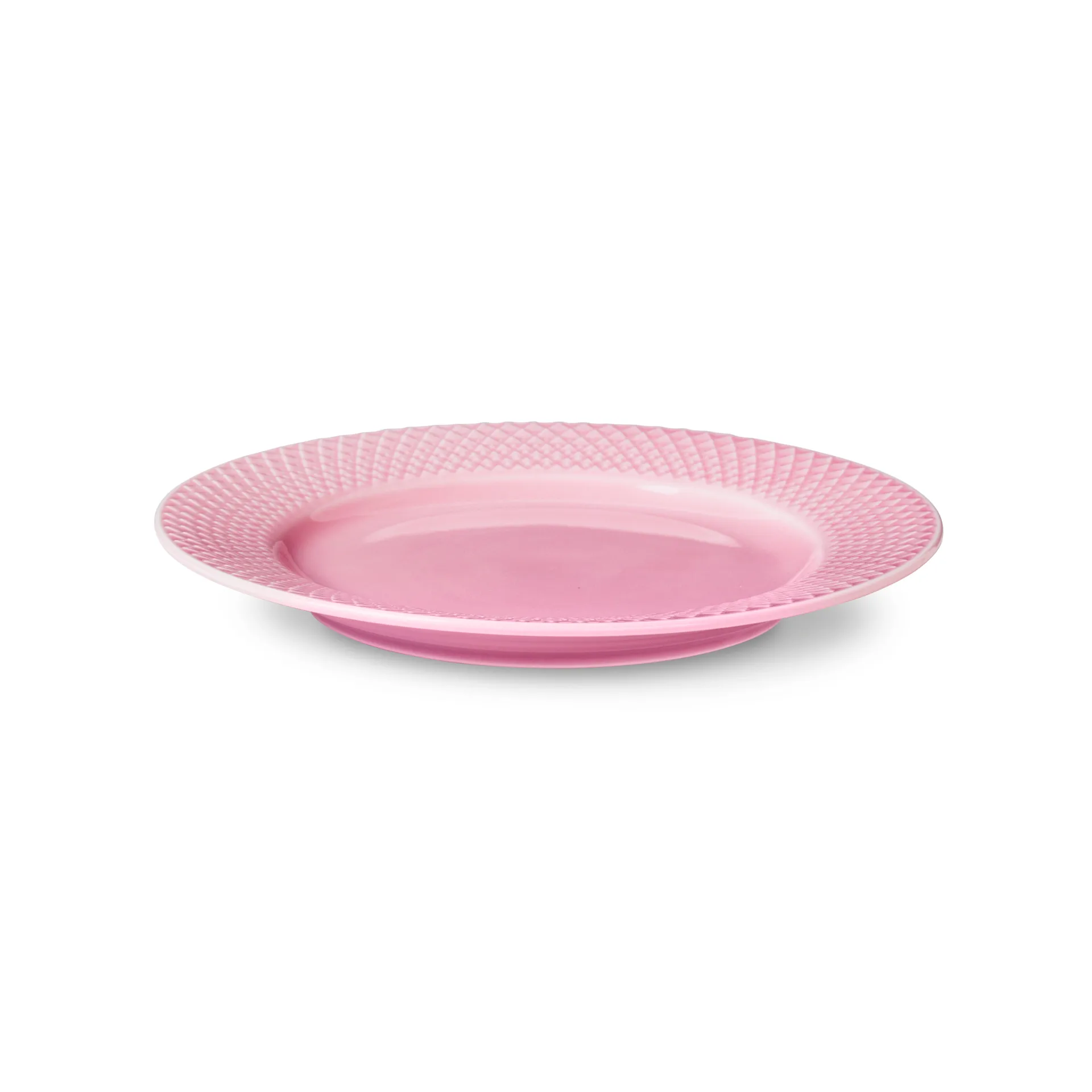 Piatto Rhombe rosa, 21 cm Lyngby Porcelæn