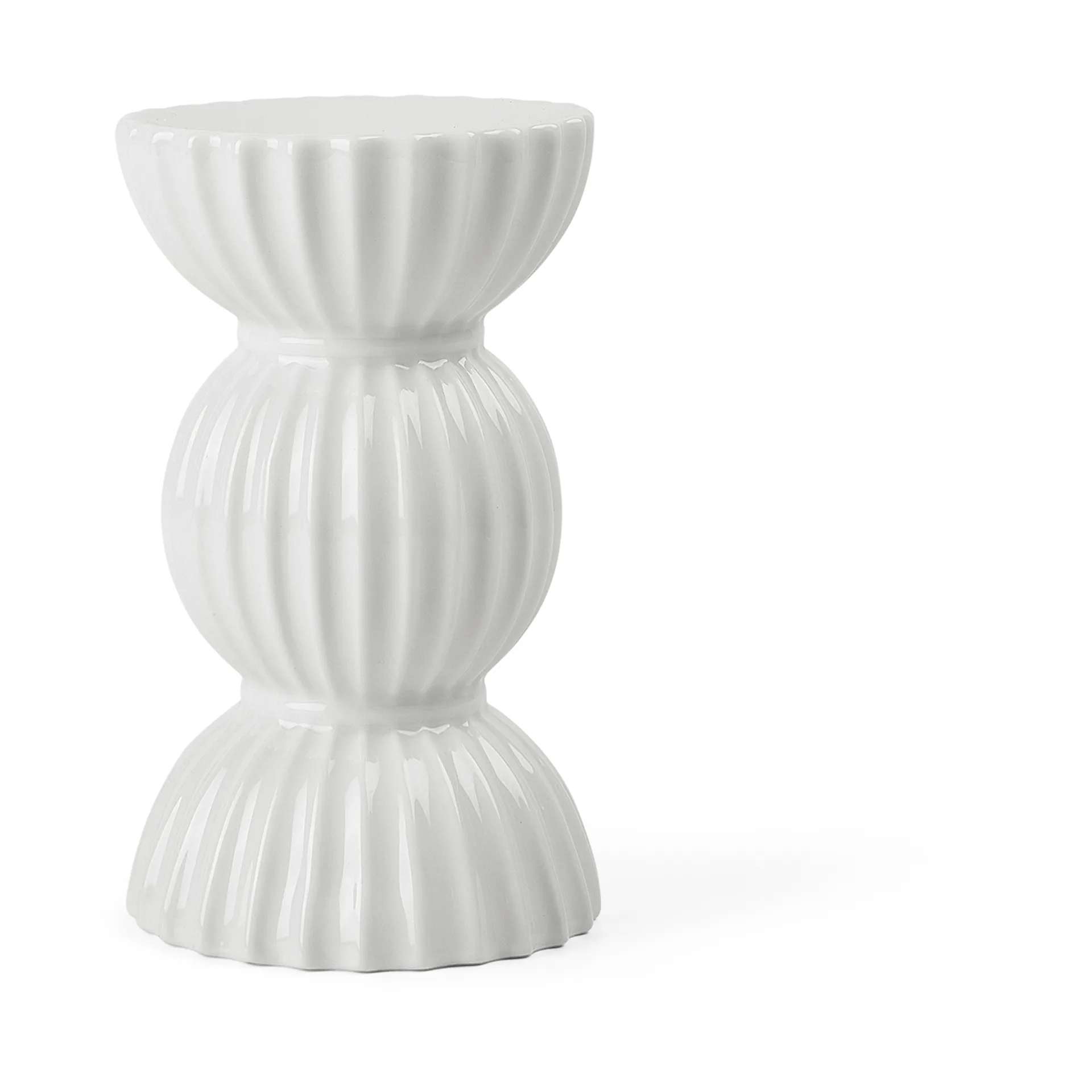 Portacandela Lungby Tura, 14 cm, Bianco Lyngby Porcelæn