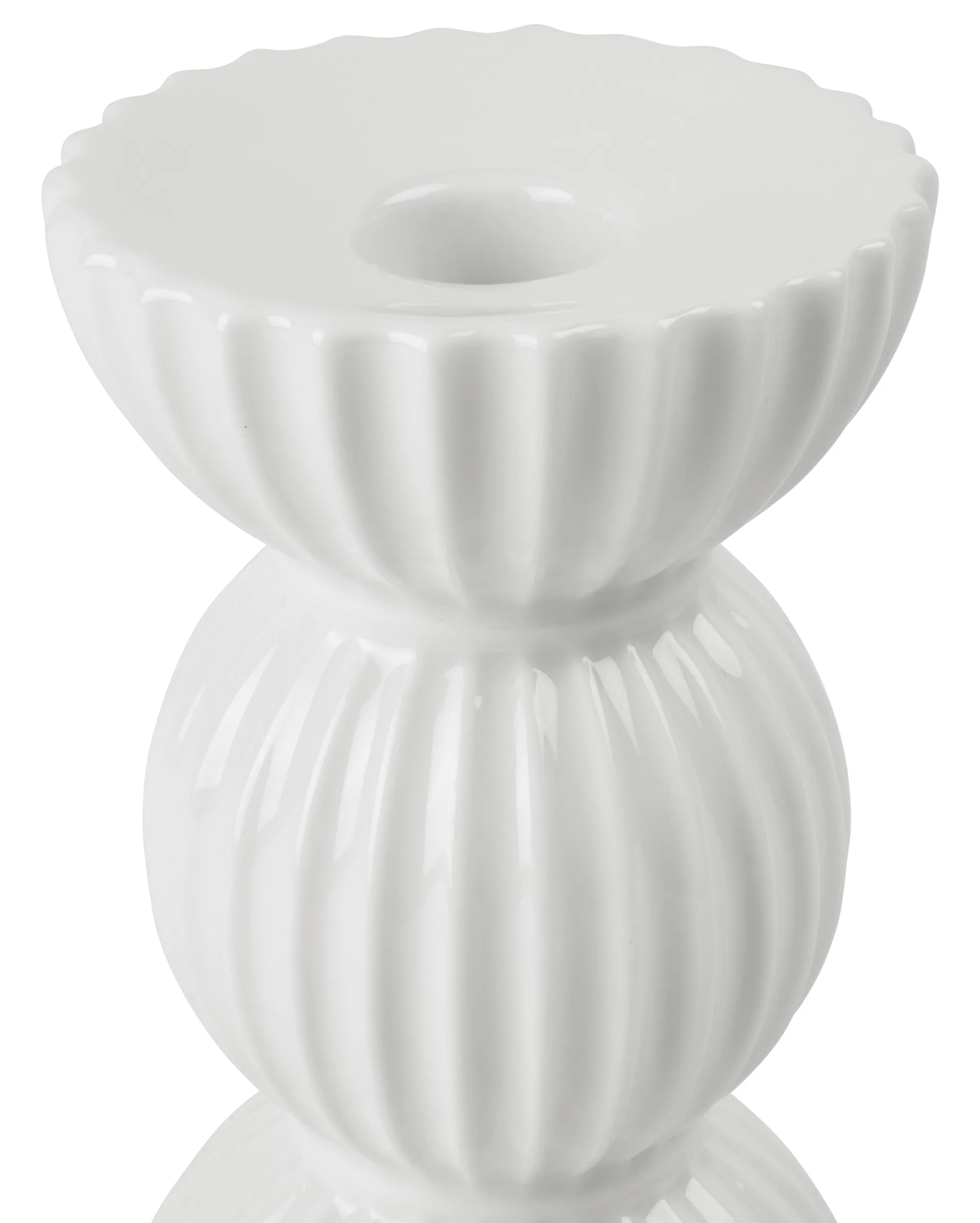 Portacandela Lungby Tura, 14 cm, Bianco Lyngby Porcelæn