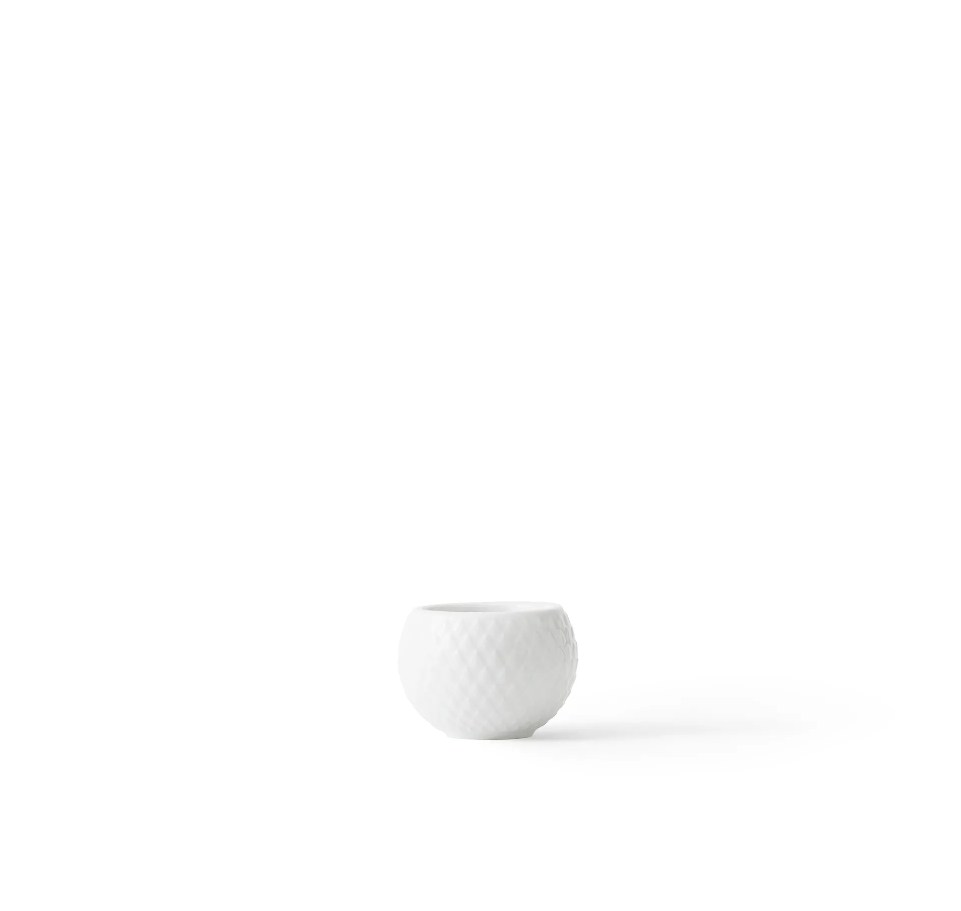 Portacandela Rhombe Ø 6,5 cm, confezione da 2, Bianco Lyngby Porcelæn