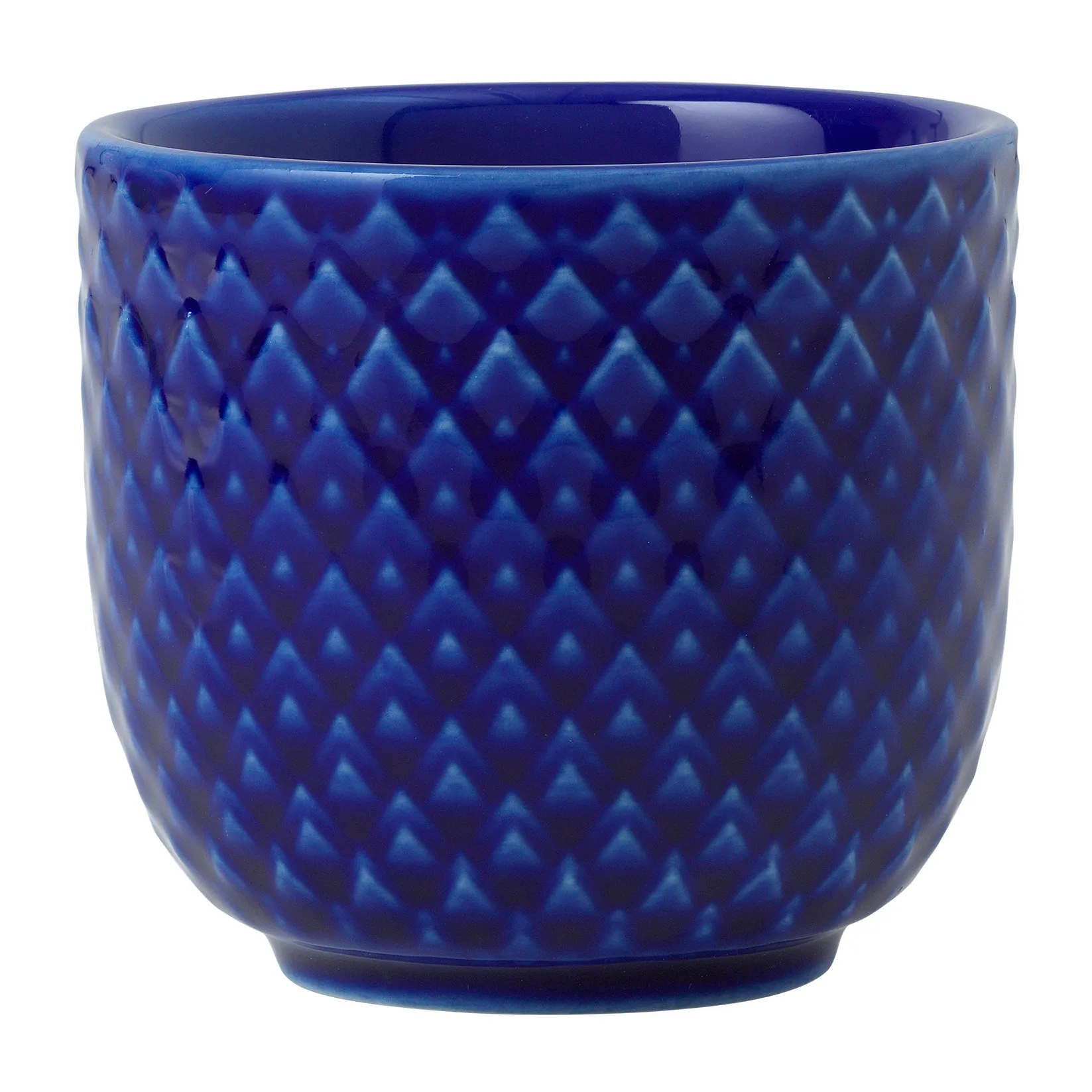 Portauovo Rhombe Ø 5 cm, Blu scuro Lyngby Porcelæn