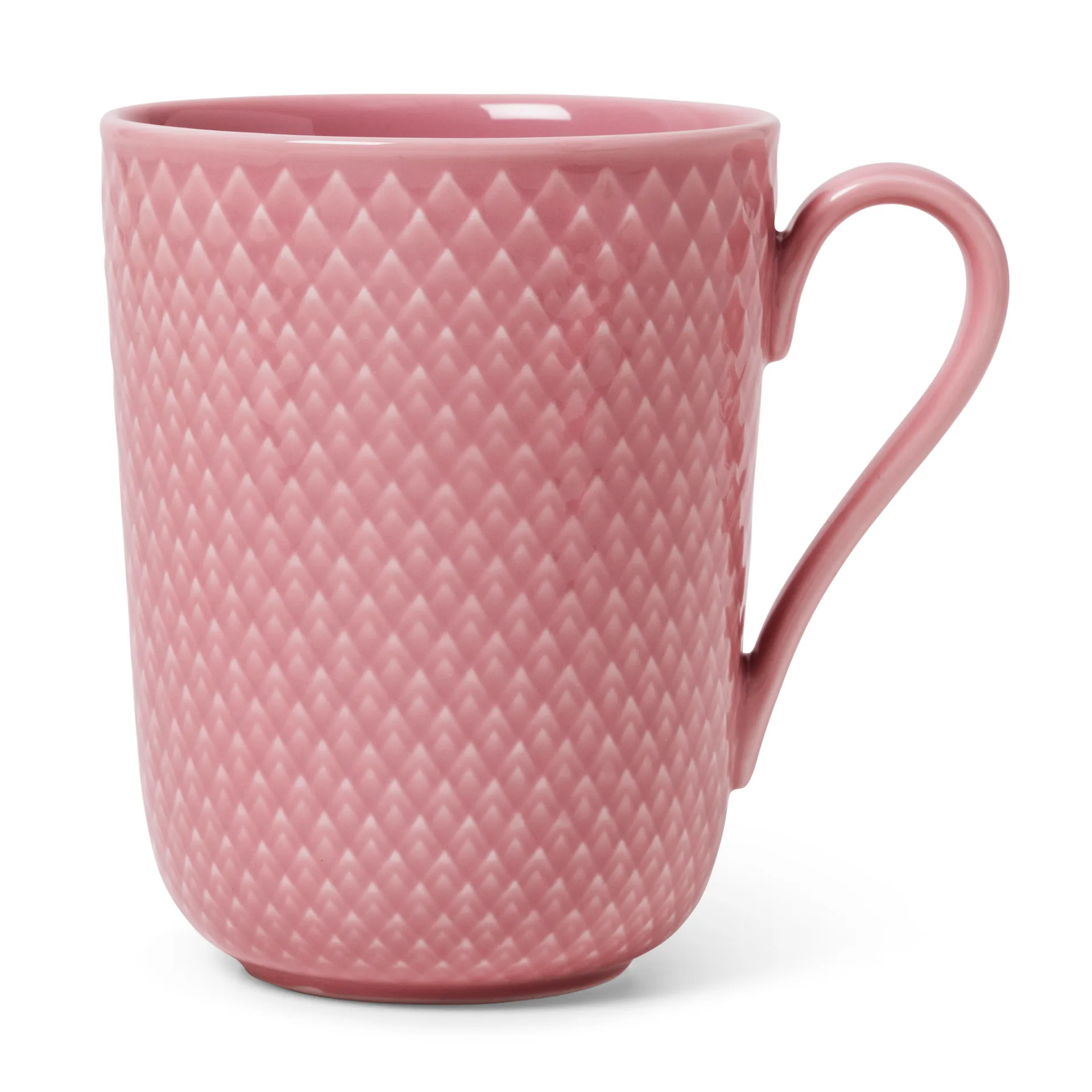Tazza con manico Rhombe 33 cl, Rosa Lyngby Porcelæn