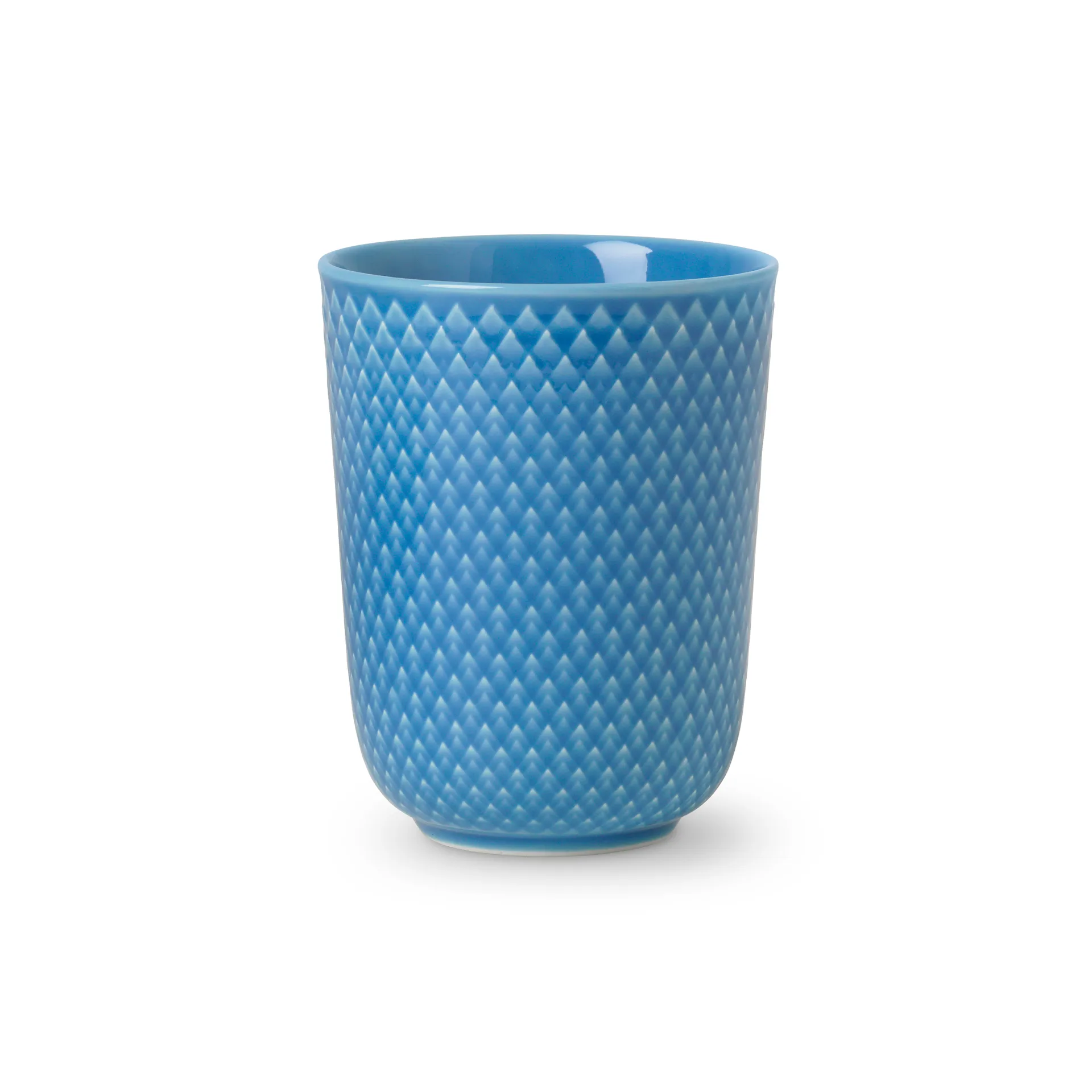 Tazza senza manico Rhombe mug 33 cl, blu Lyngby Porcelæn