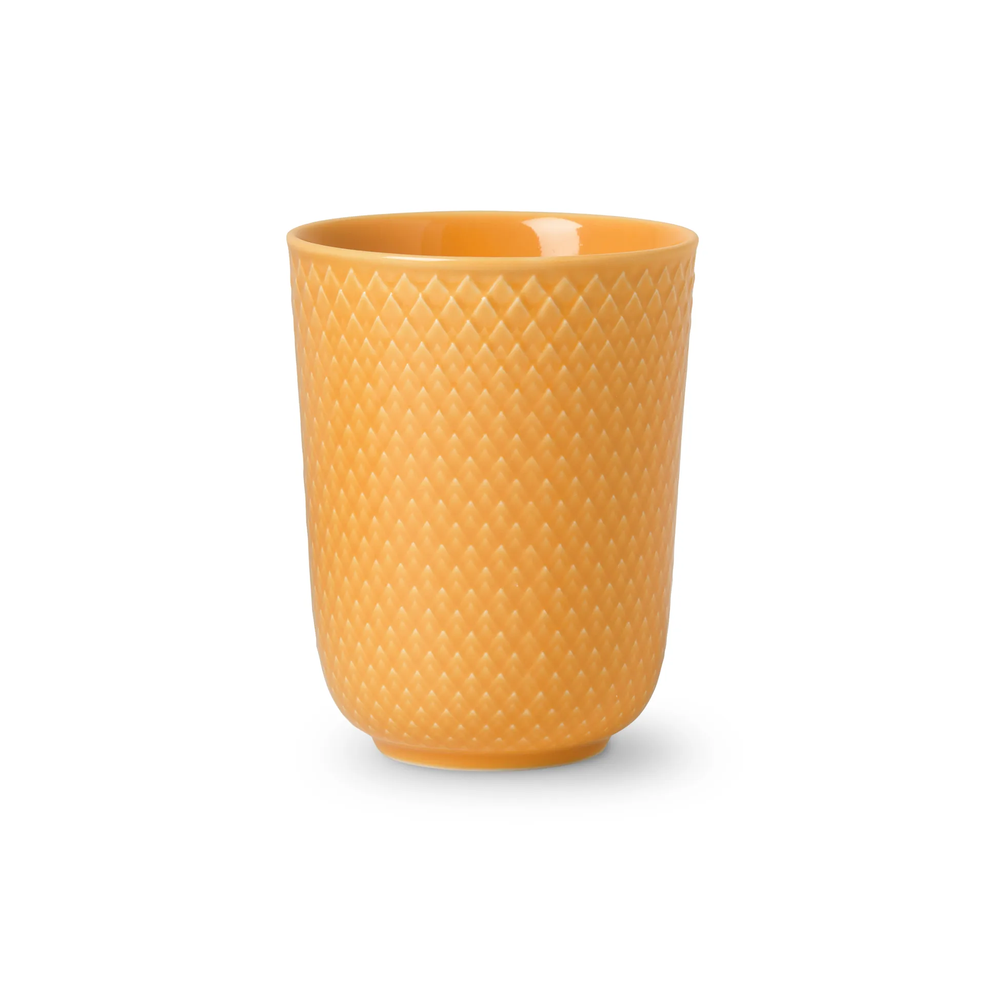 Tazza senza manico Rhombe mug 33 cl, giallo Lyngby Porcelæn