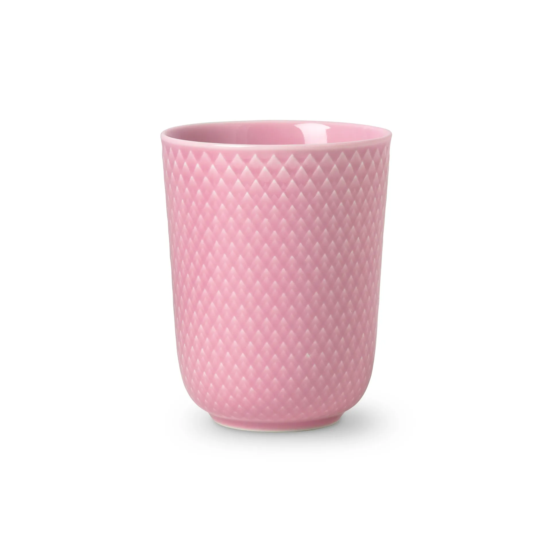 Tazza senza manico Rhombe mug 33 cl, rosa Lyngby Porcelæn