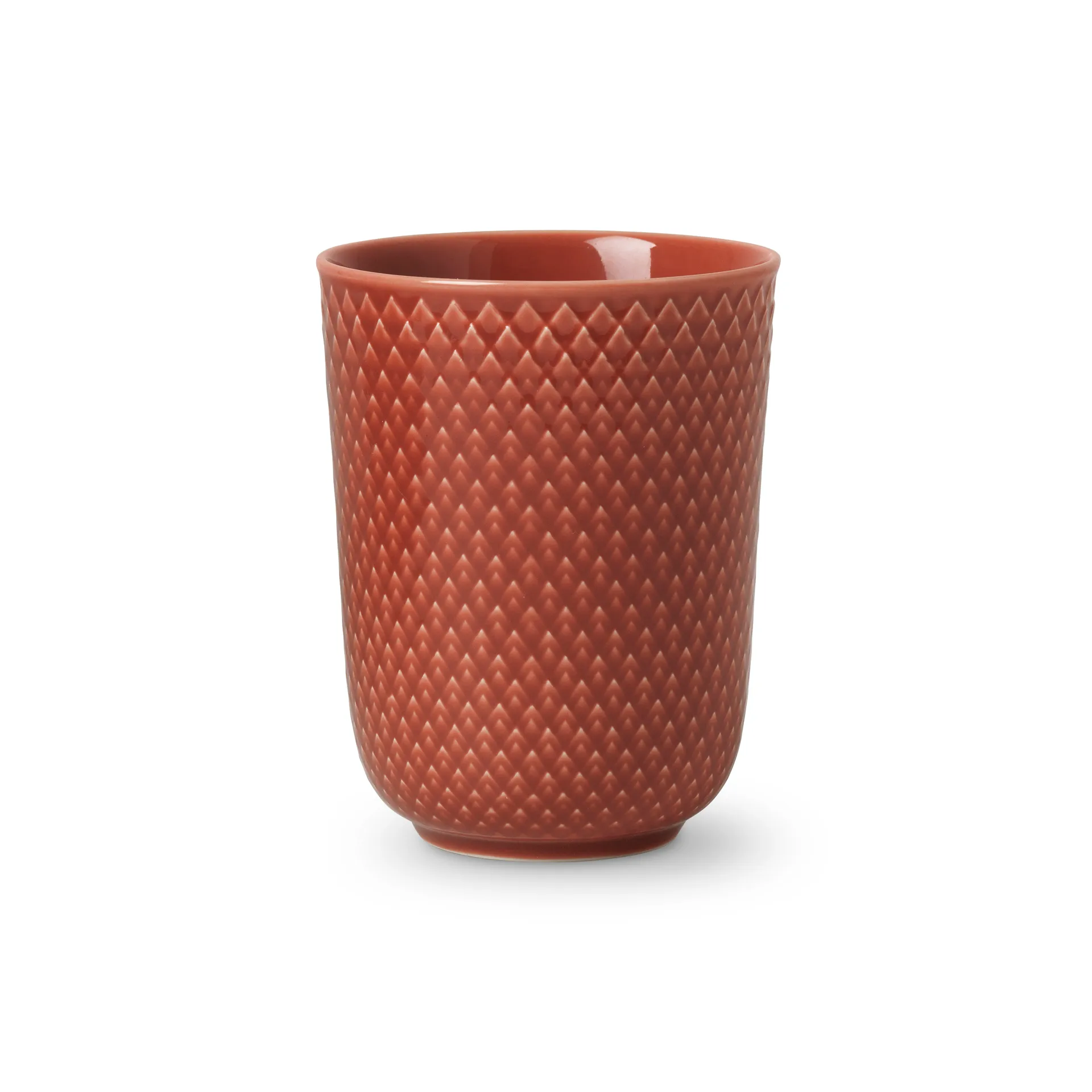Tazza senza manico Rhombe mug 33 cl, terracotta Lyngby Porcelæn