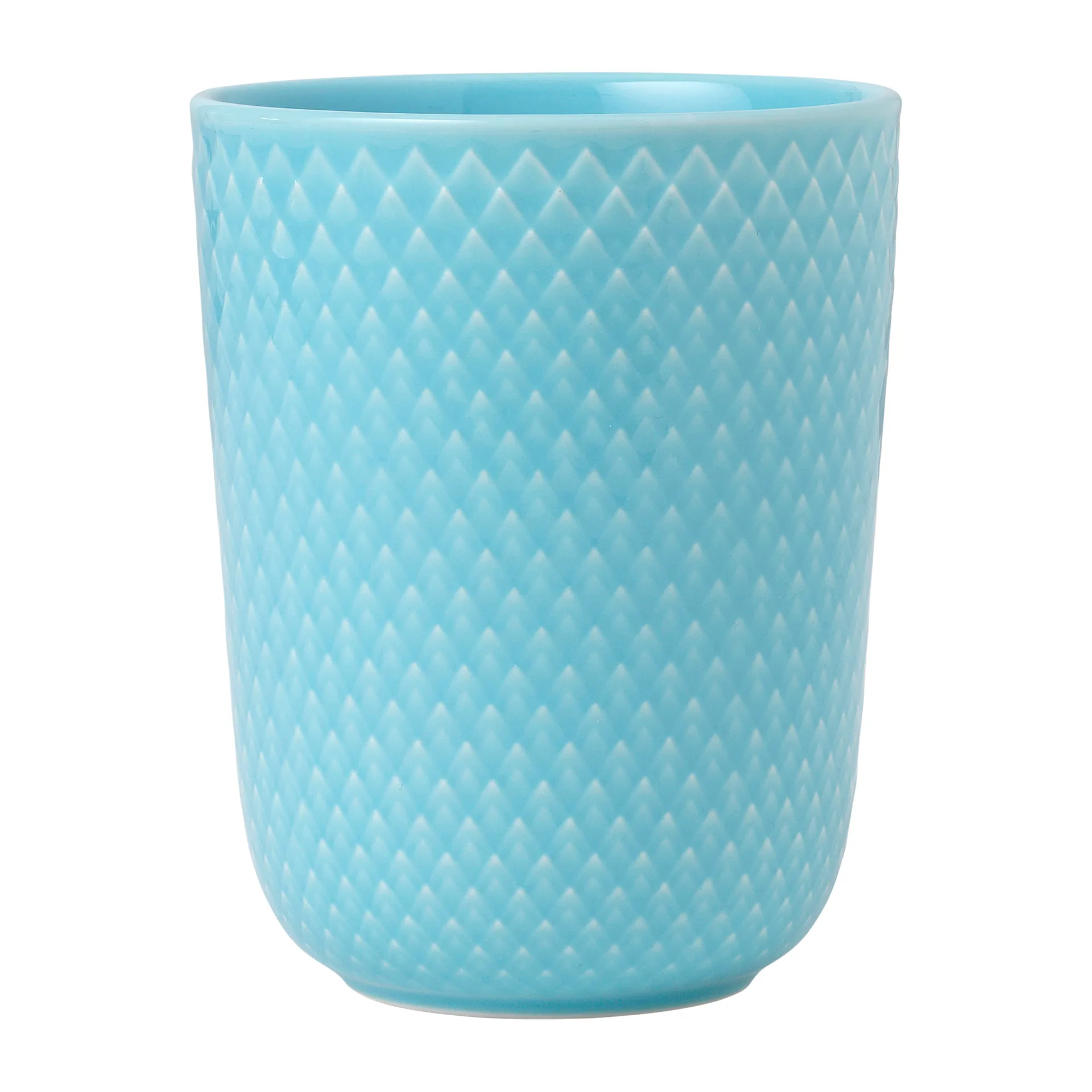 Tazza senza manico Rhombe mug 33 cl, turchese Lyngby Porcelæn