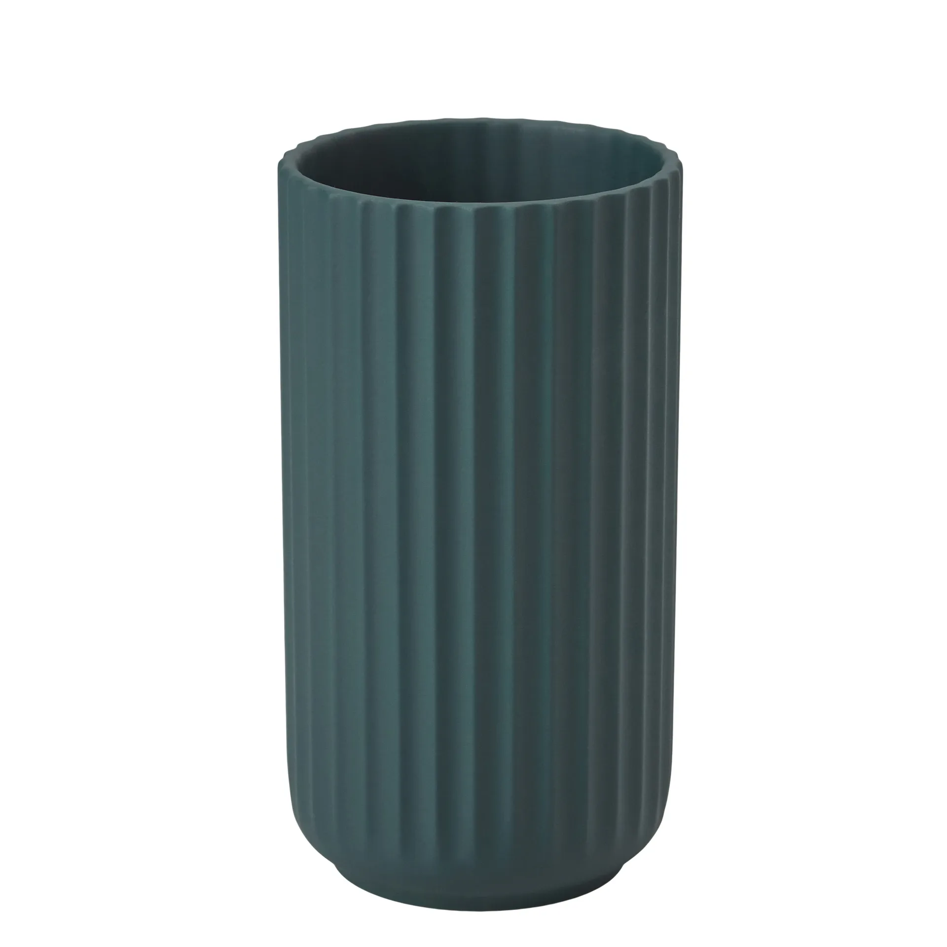 Vaso Lyngby Copenhagen verde opaco, 20 cm Lyngby Porcelæn