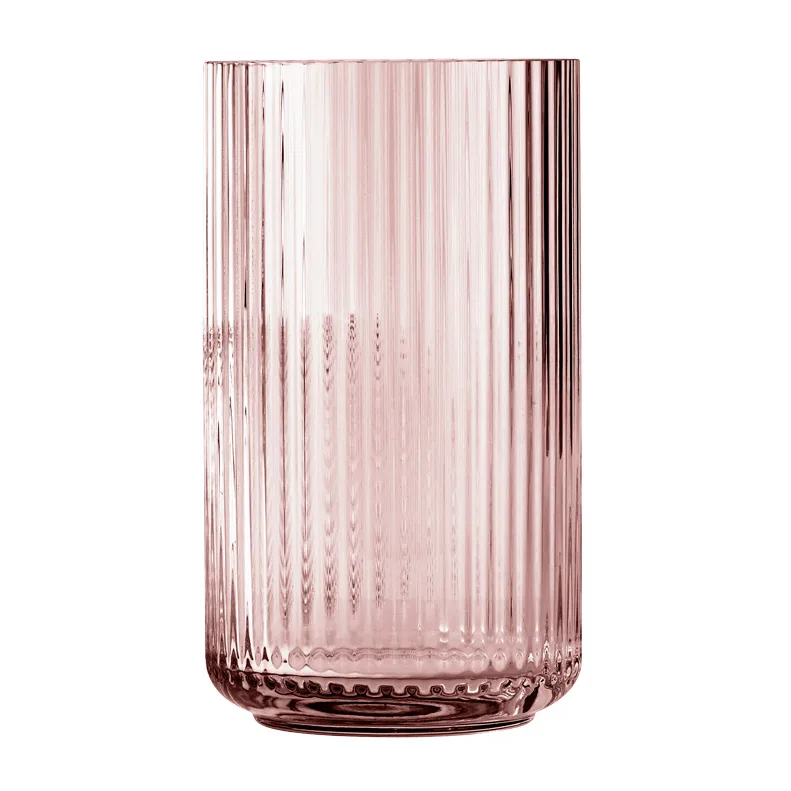 Vaso Lyngby in vetro bordeaux,  Lyngby Porcelæn