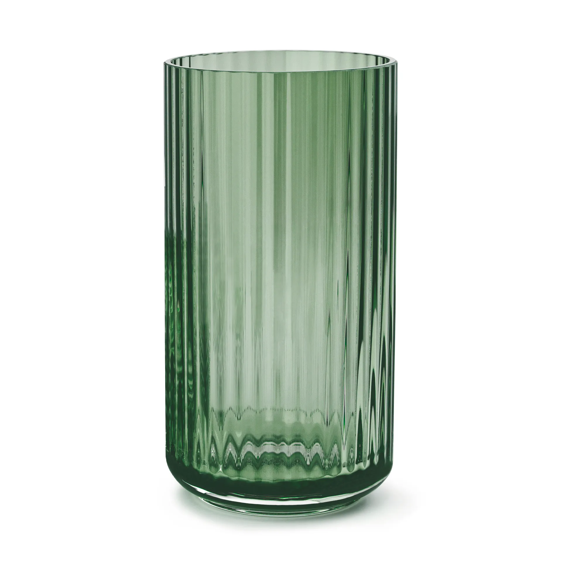 Vaso Lyngby in vetro verde, 20 cm Lyngby Porcelæn