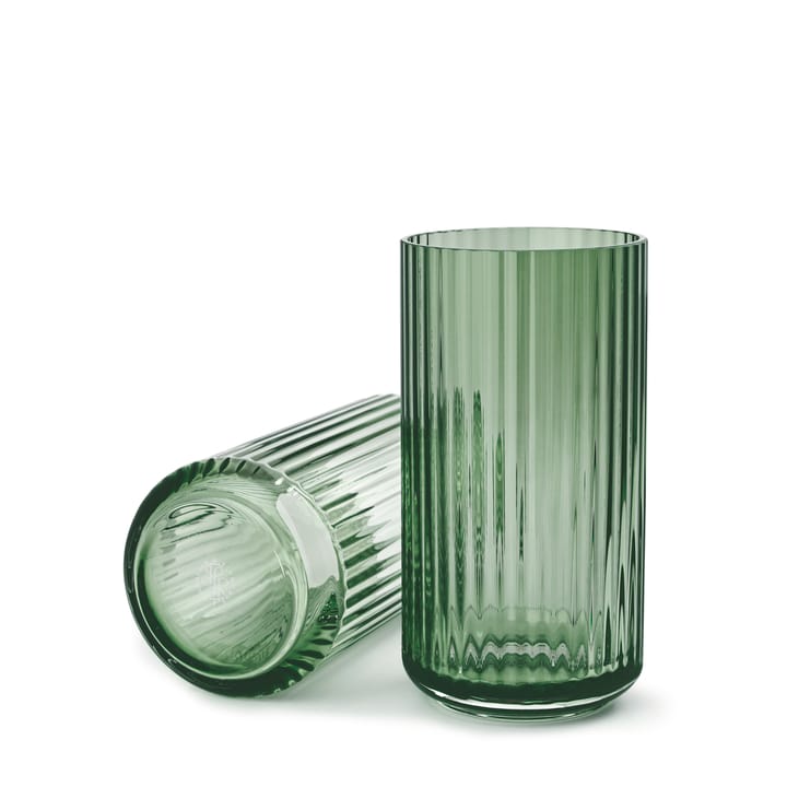 Vaso Lyngby in vetro verde - 20 cm - Lyngby Porcelæn