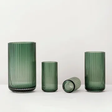 Vaso Lyngby in vetro verde Copenaghen - 38 cm - Lyngby Porcelæn