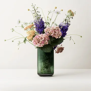 Vaso Lyngby in vetro verde Copenaghen - 38 cm - Lyngby Porcelæn