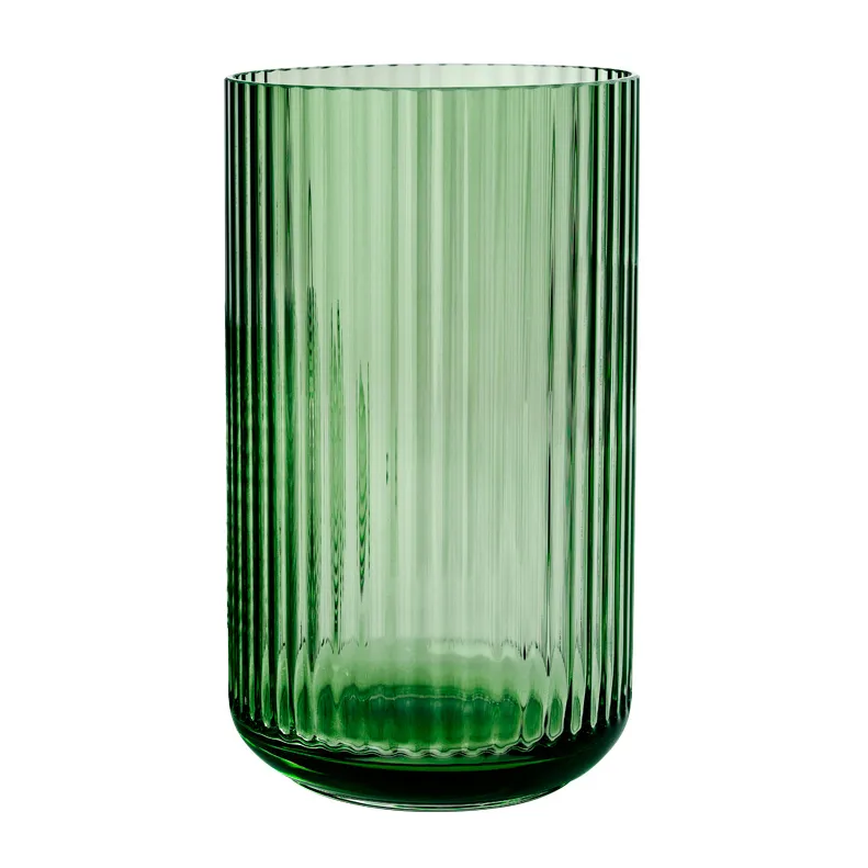 Vaso Lyngby in vetro verde Copenaghen, 38 cm Lyngby Porcelæn