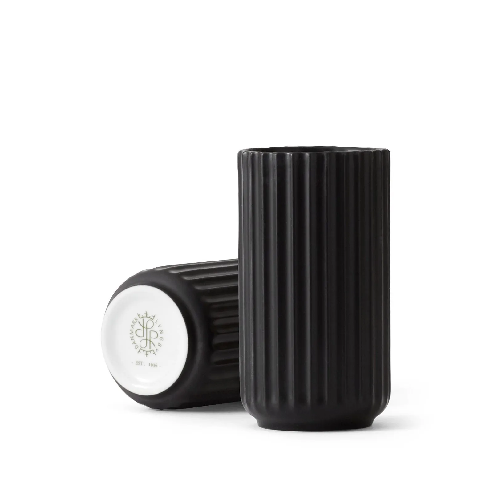 Vaso Lyngby nero opaco, 12 cm Lyngby Porcelæn