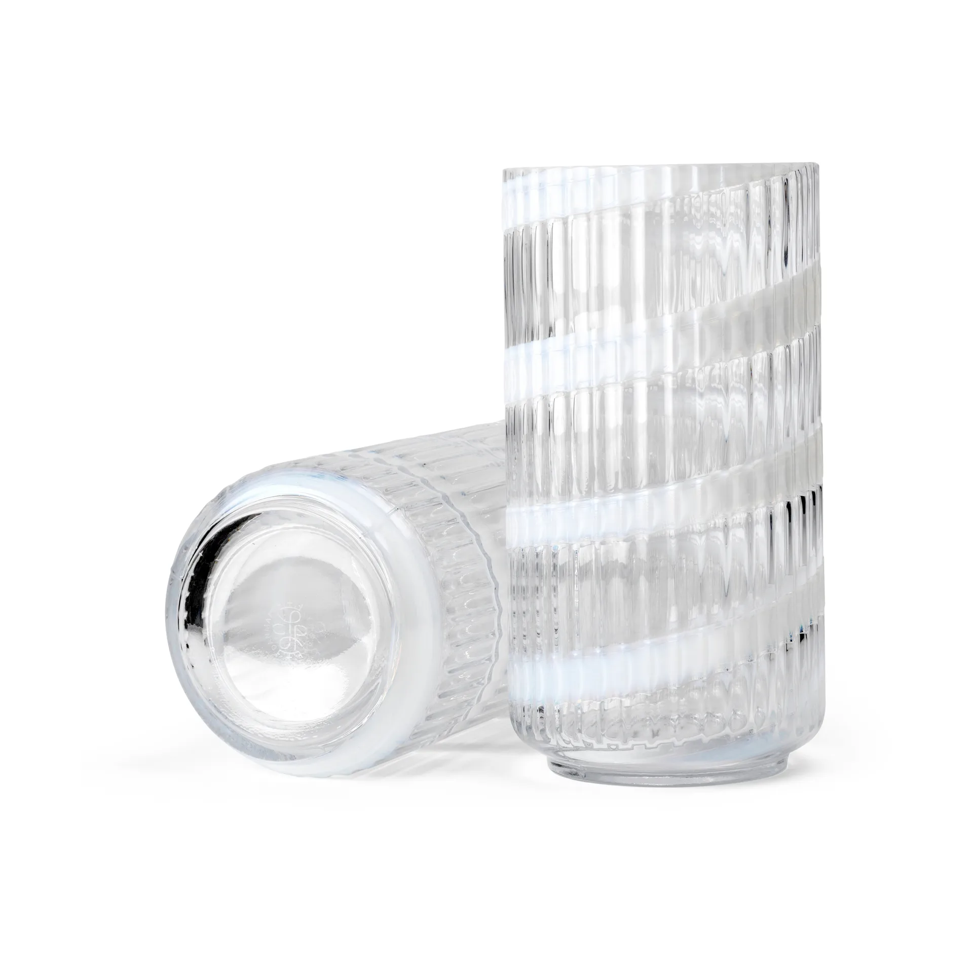 Vaso Lyngby, White swirl, 20,5 cm Lyngby Porcelæn