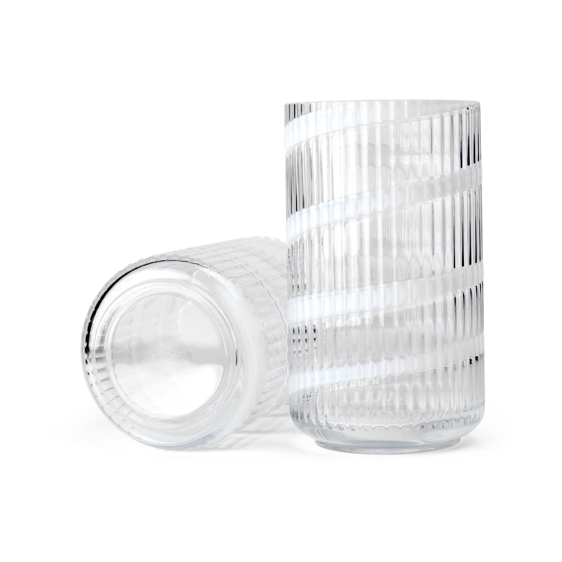 Vaso Lyngby, White swirl, 25 cm Lyngby Porcelæn