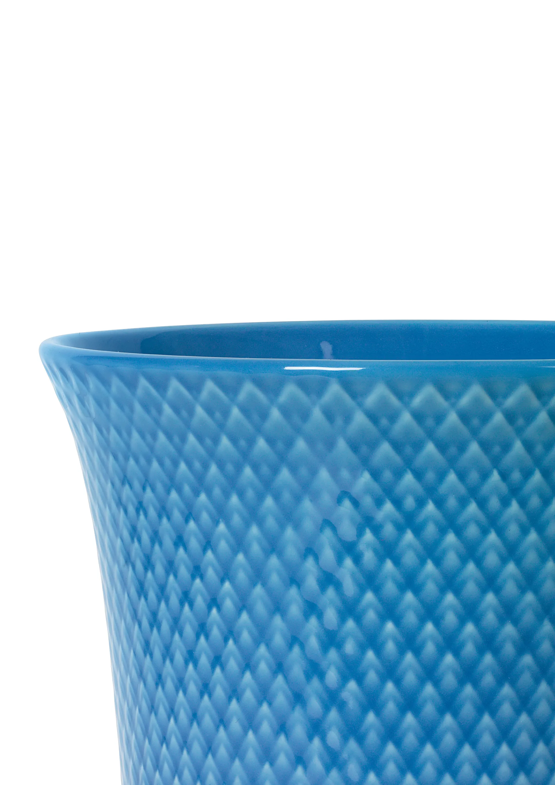 Vaso Rhombe 20 cm, Blu Lyngby Porcelæn