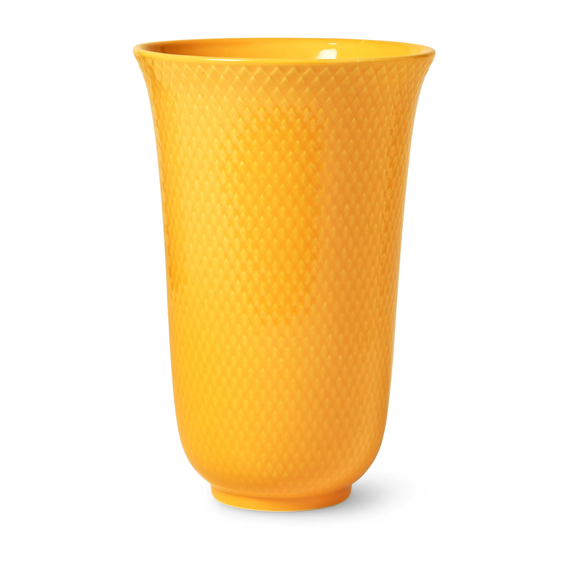 Vaso Rhombe 20 cm, Giallo Lyngby Porcelæn
