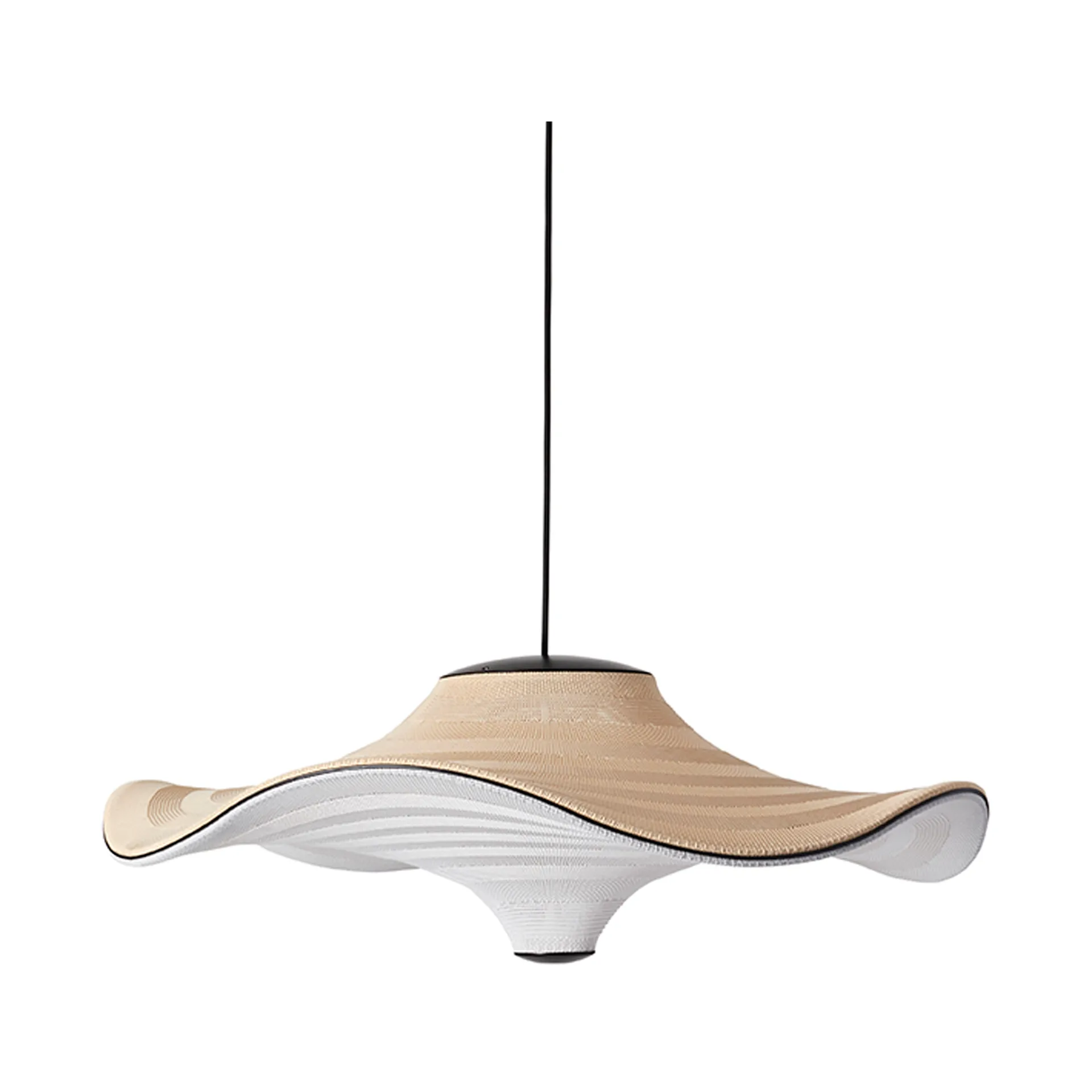 Lampada a sospensione Flying Ø78 cm, Golden sand Made By Hand