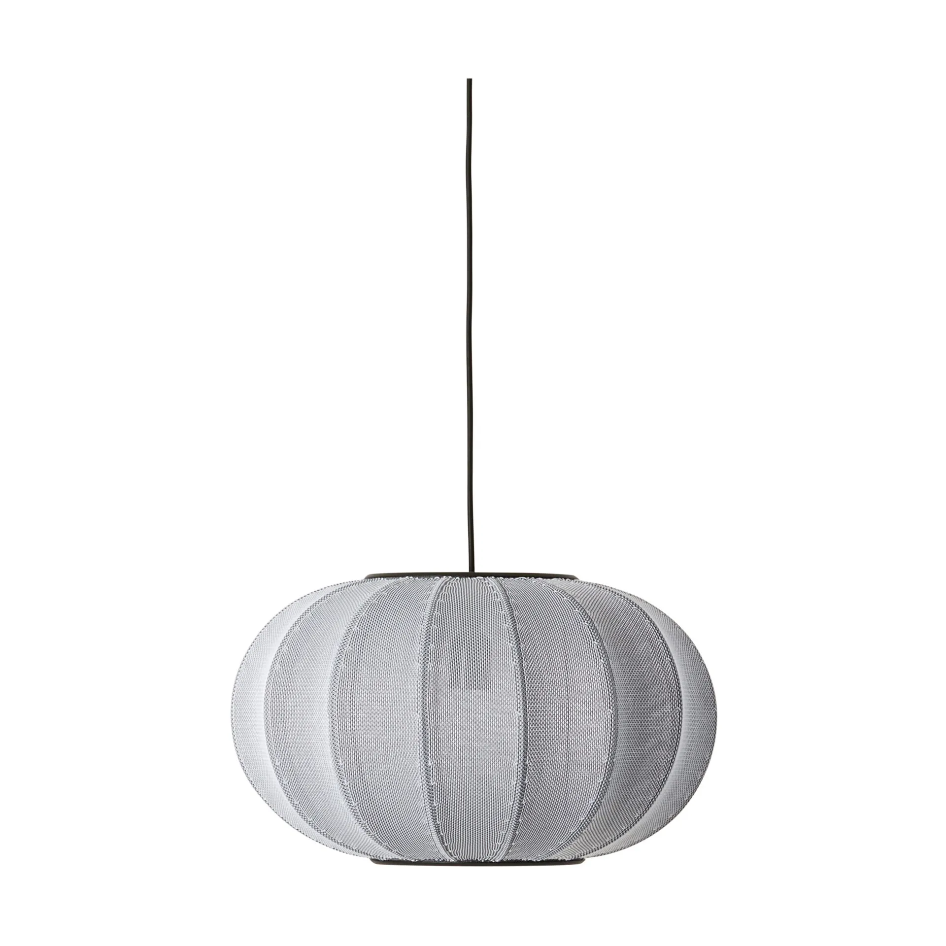 Lampada a sospensione Knit-Wit 45 Oval, Silver Made By Hand