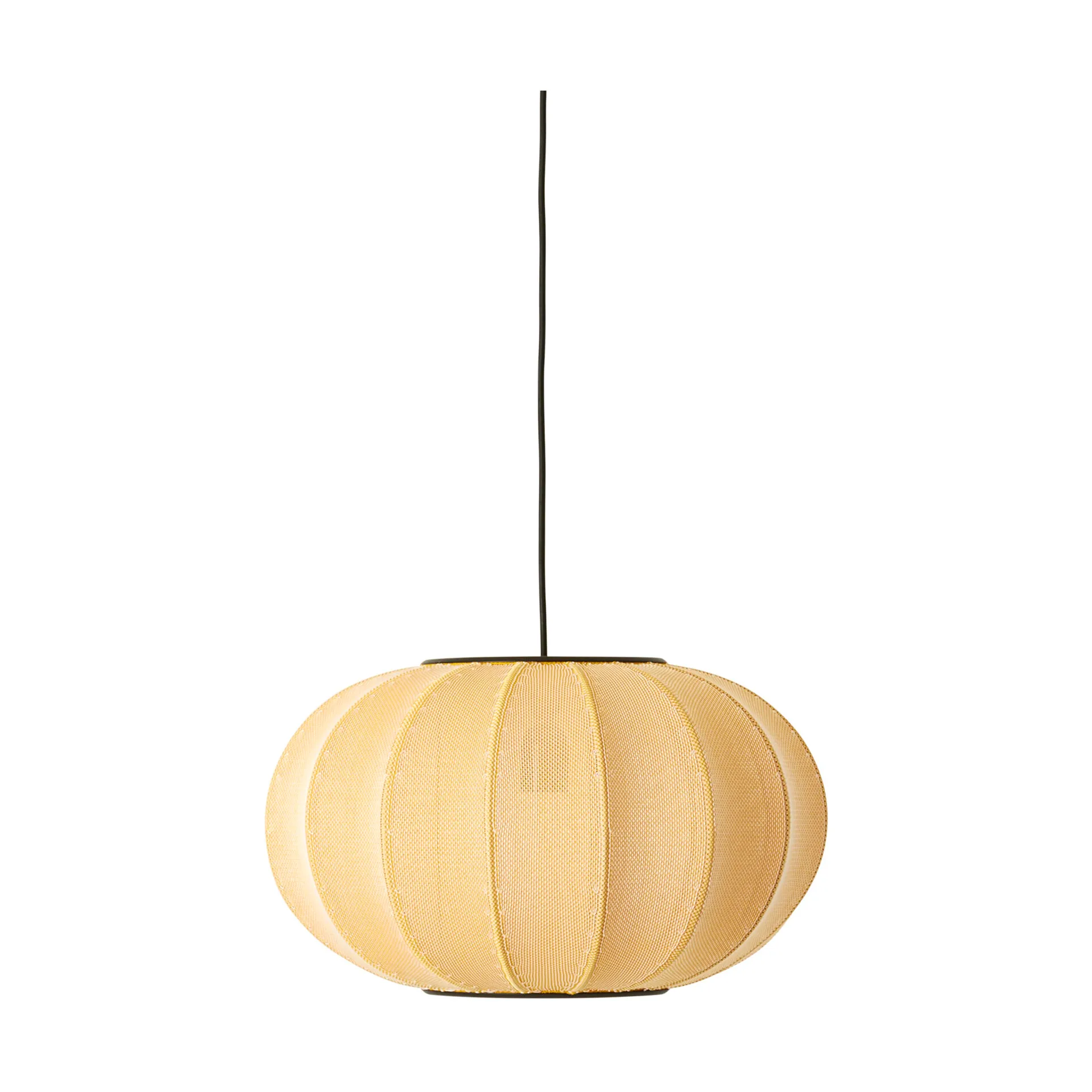 Lampada a sospensione Knit-Wit 45 Oval, Sunrise Made By Hand