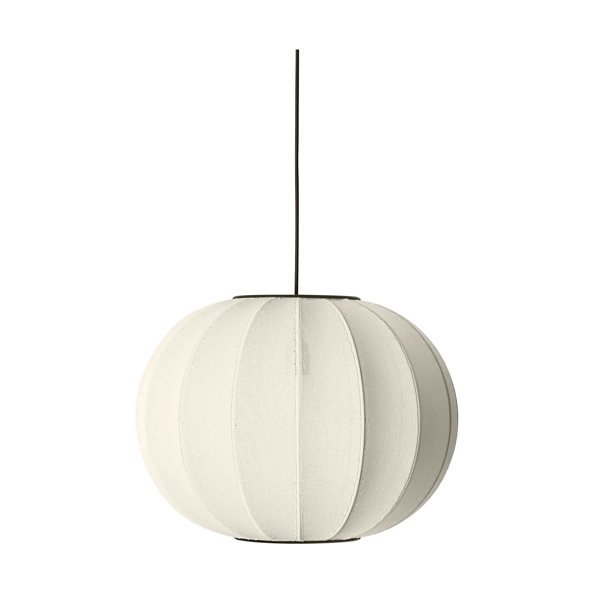 Lampada a sospensione Knit-Wit 45 Round, Pearl white Made By Hand