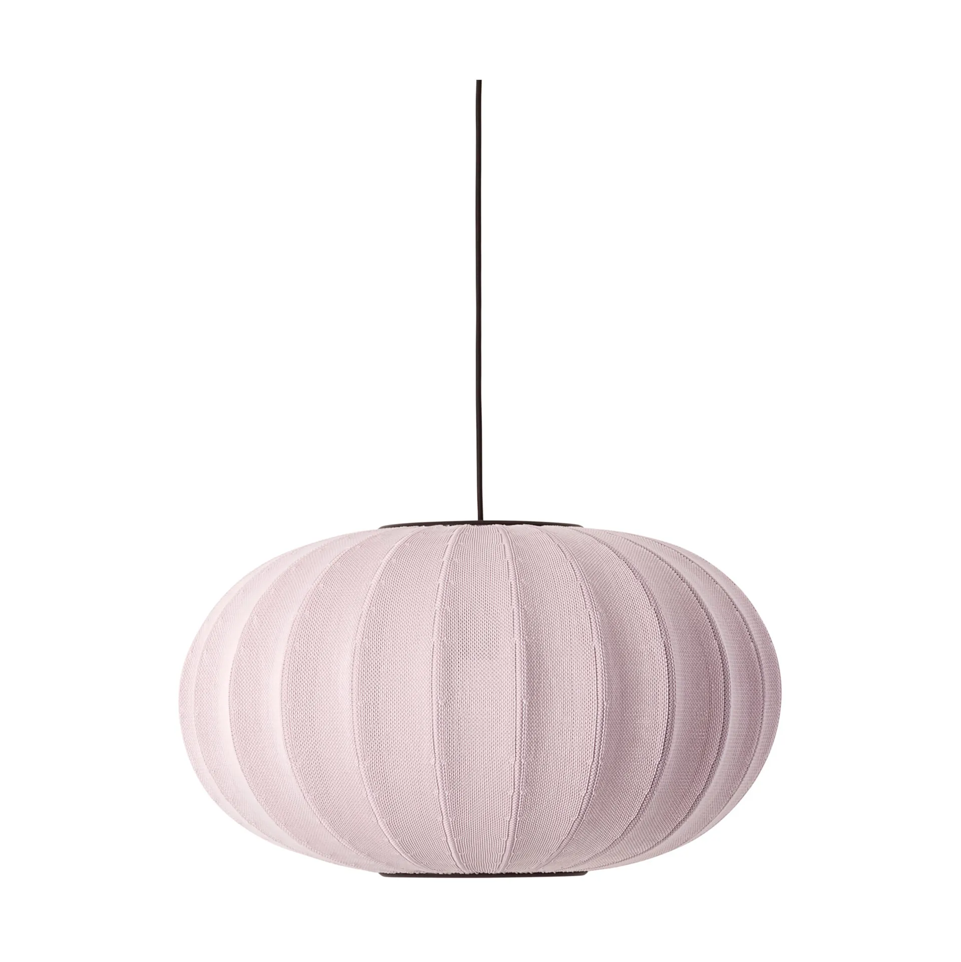 Lampada a sospensione Knit-Wit 57 Oval, Light pink Made By Hand