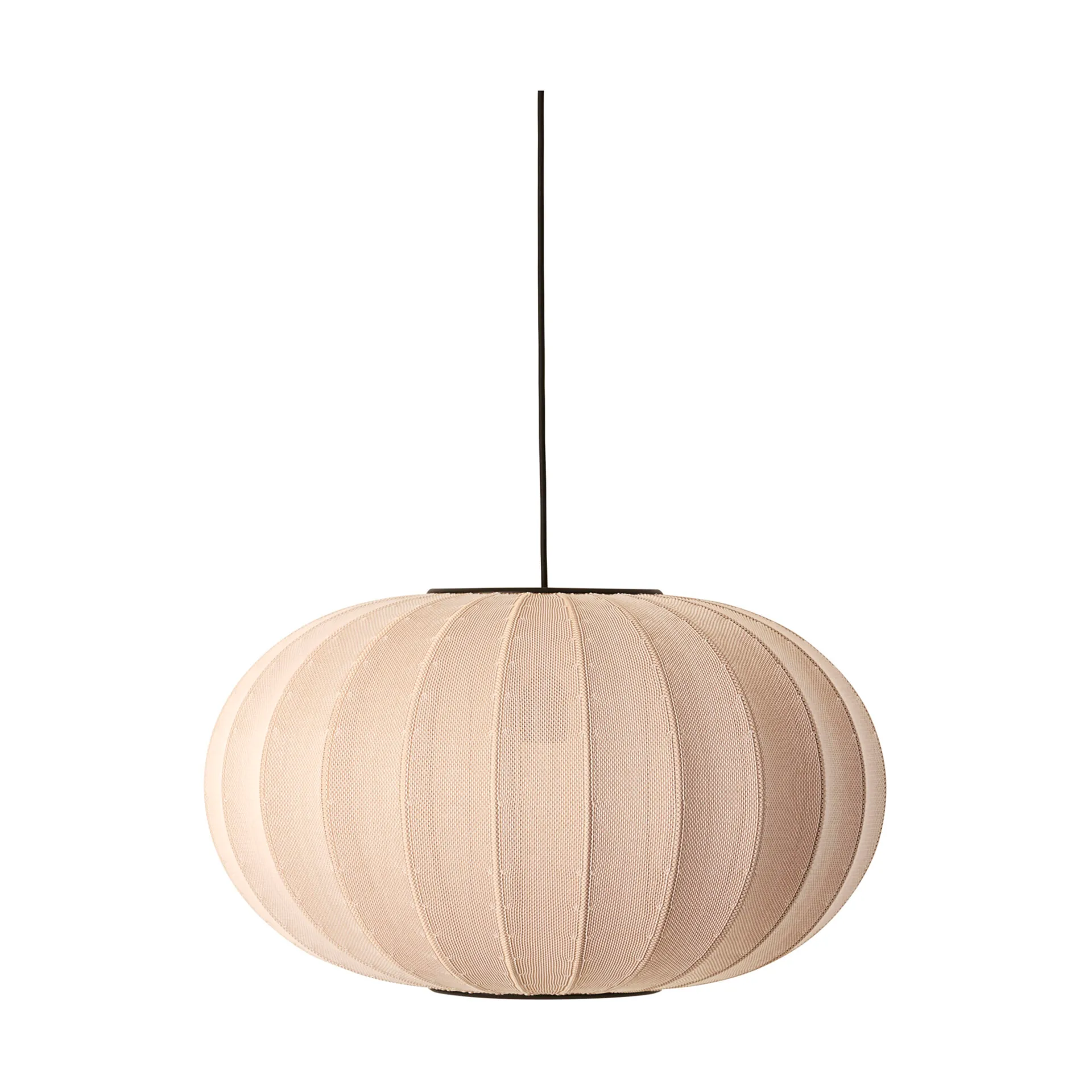 Lampada a sospensione Knit-Wit 57 Oval, Sand stone Made By Hand