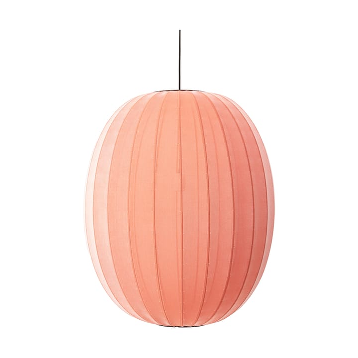 Lampada a sospensione Knit-Wit 65 High Oval - Coral - Made By Hand