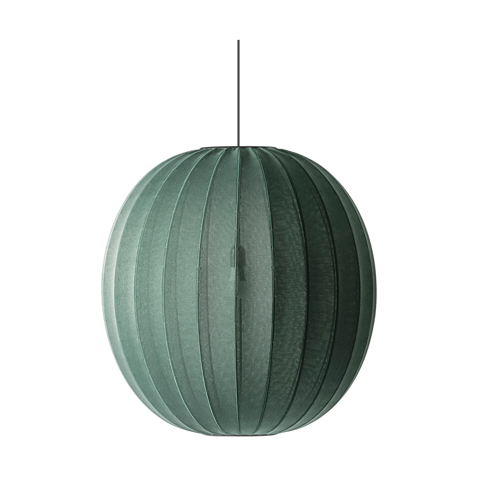 Lampada a sospensione Knit-Wit 75 Round, Tweed green Made By Hand