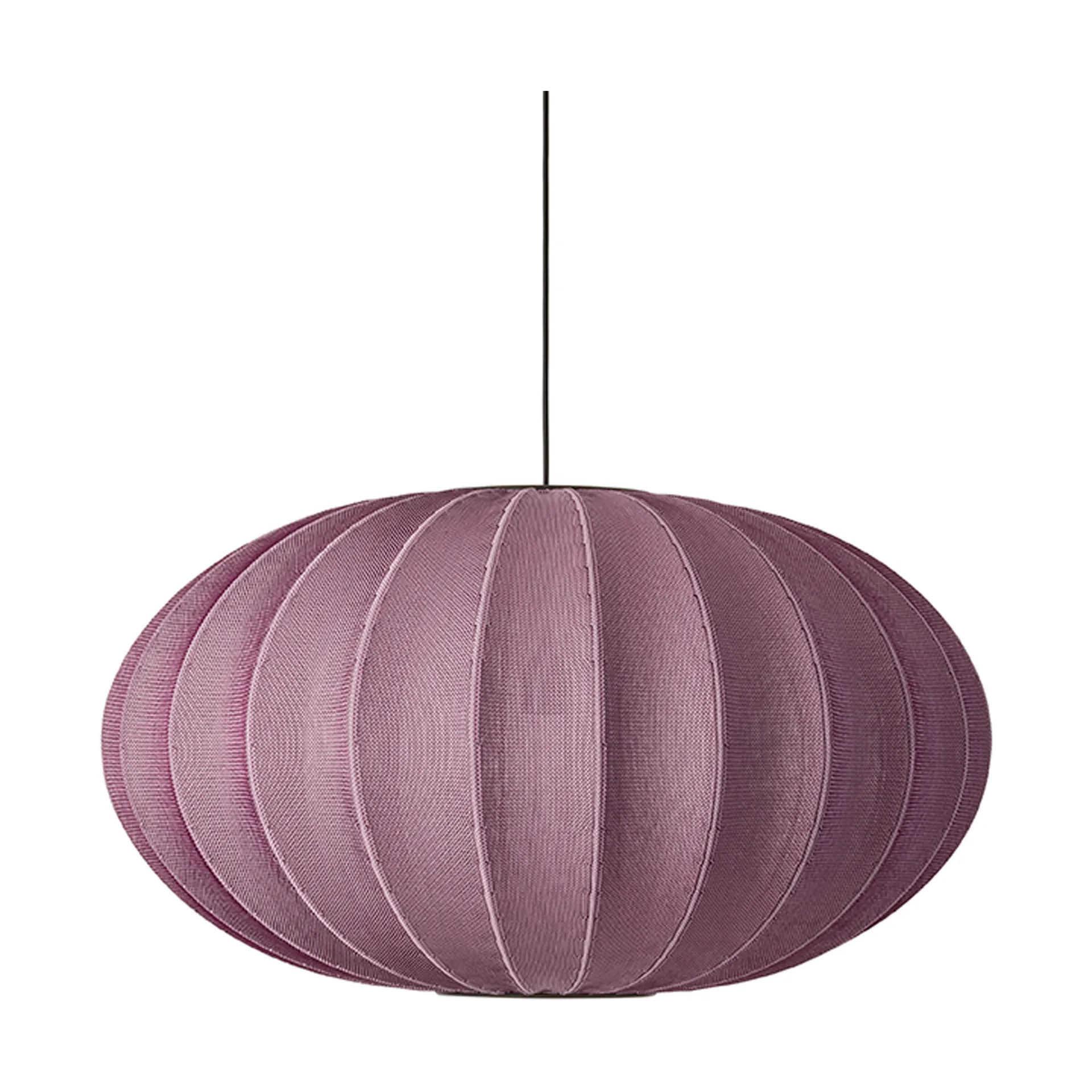 Lampada a sospensione Knit-Wit 76 Oval, Burgundy Made By Hand