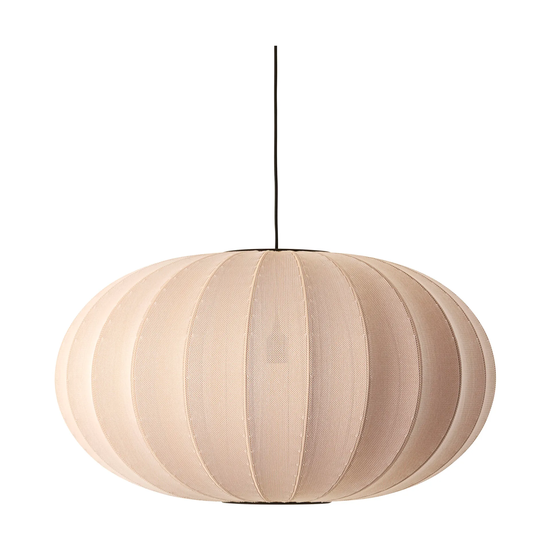 Lampada a sospensione Knit-Wit 76 Oval, Sand stone Made By Hand