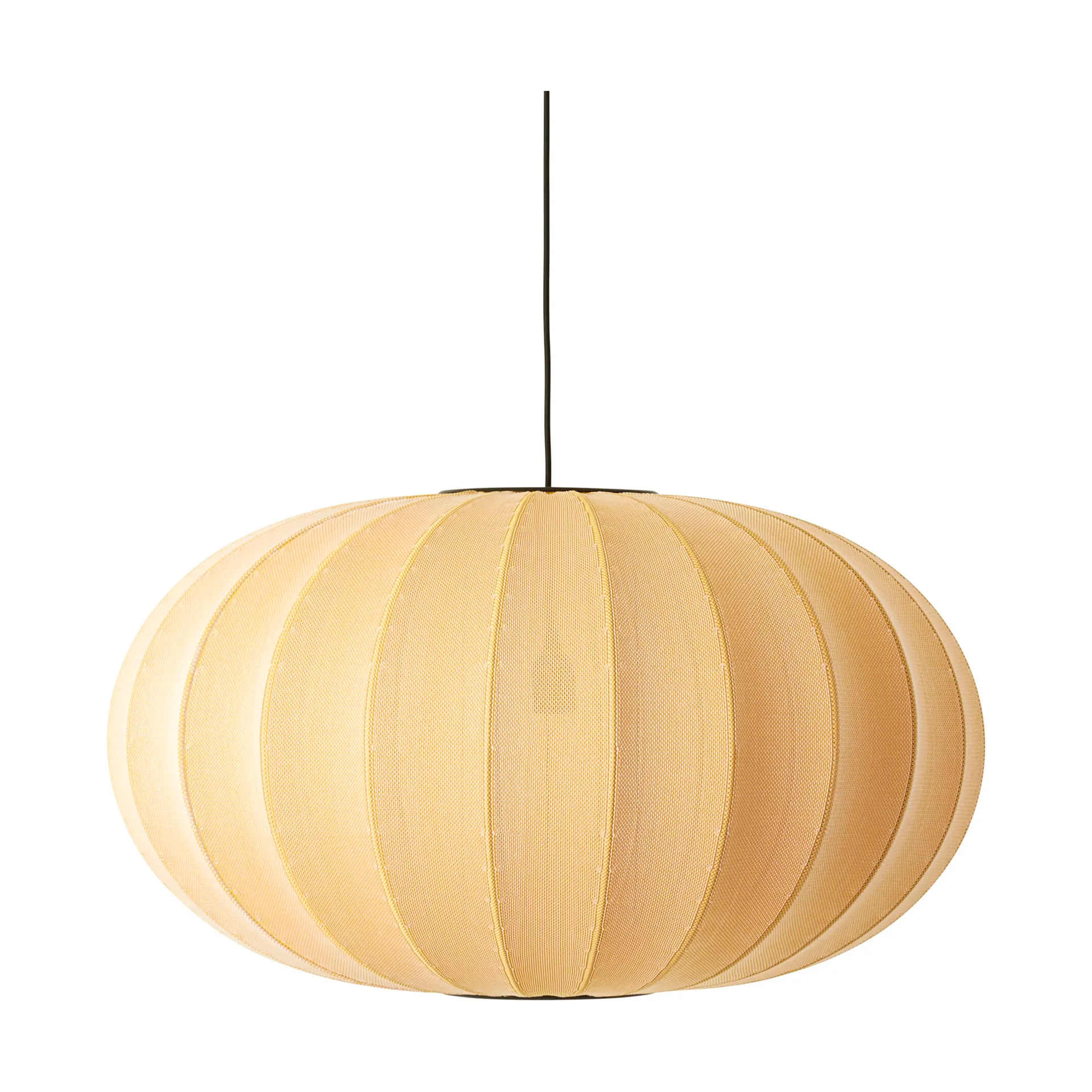 Lampada a sospensione Knit-Wit 76 Oval, Sunrise Made By Hand