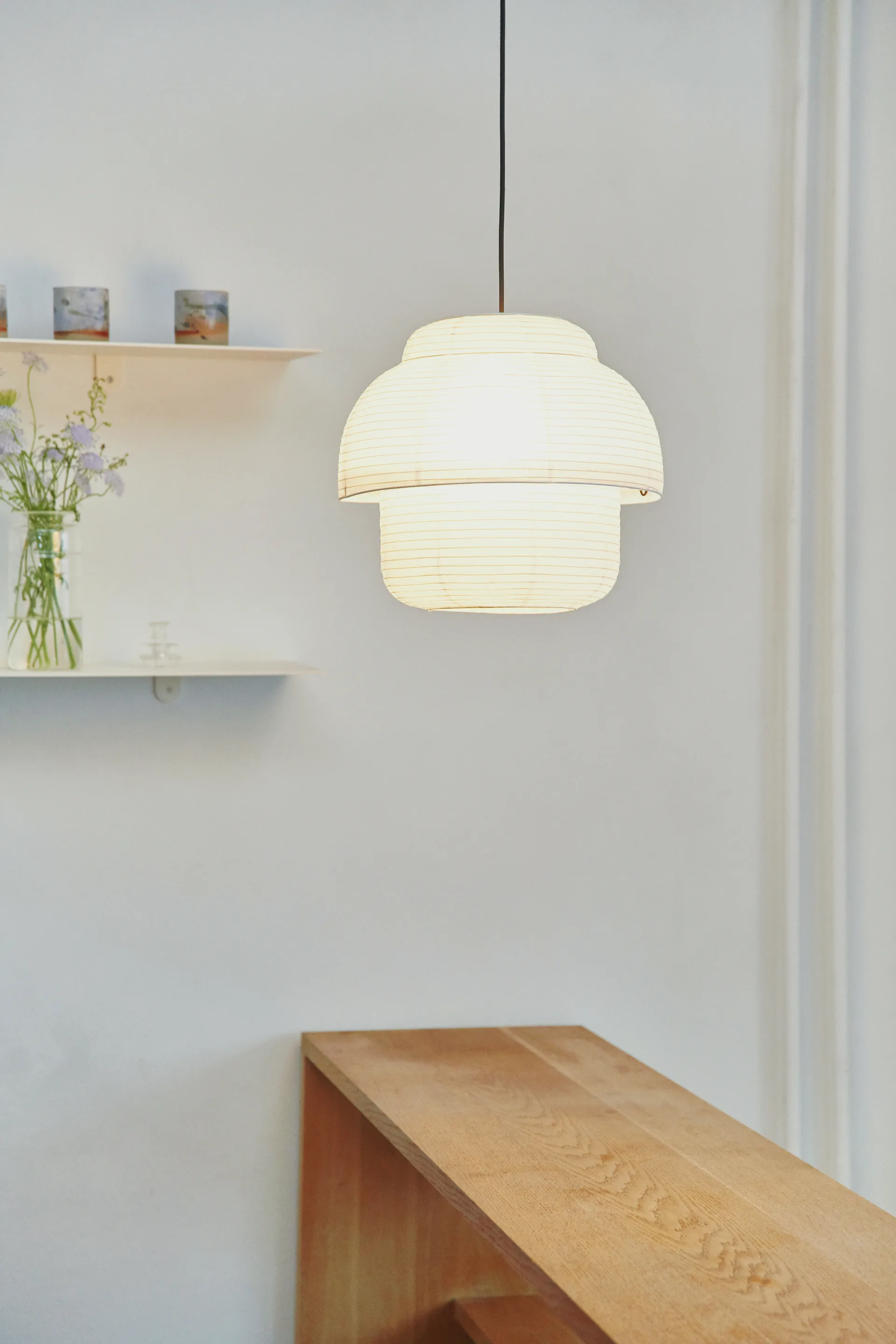 Lampada a sospensione Papier Double Ø40 cm, White Made By Hand