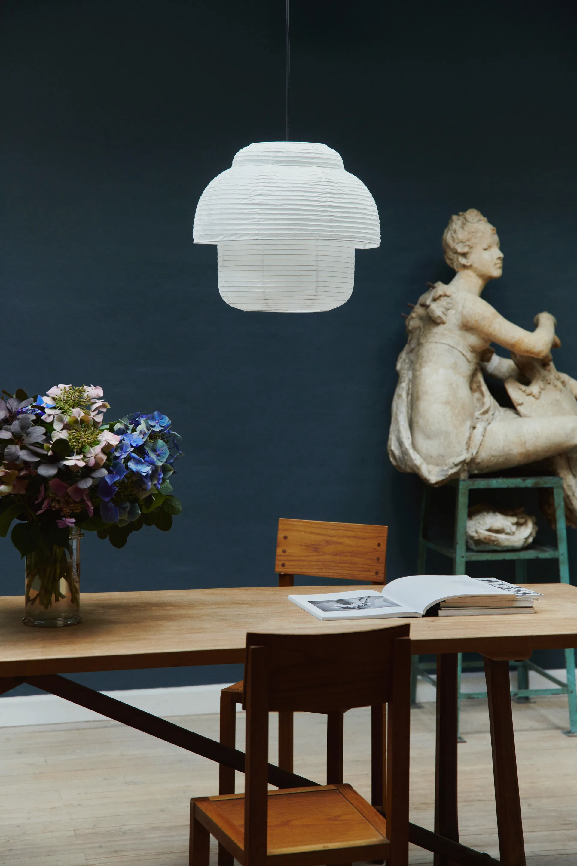 Lampada a sospensione Papier Double Ø40 cm, White Made By Hand