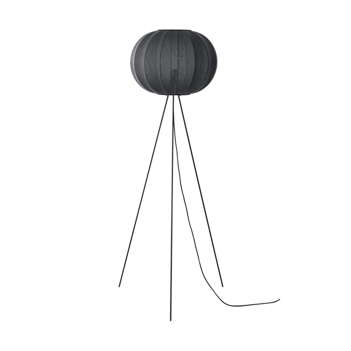 Lampada da terra Knit-Wit 45 Round High - Black - Made By Hand