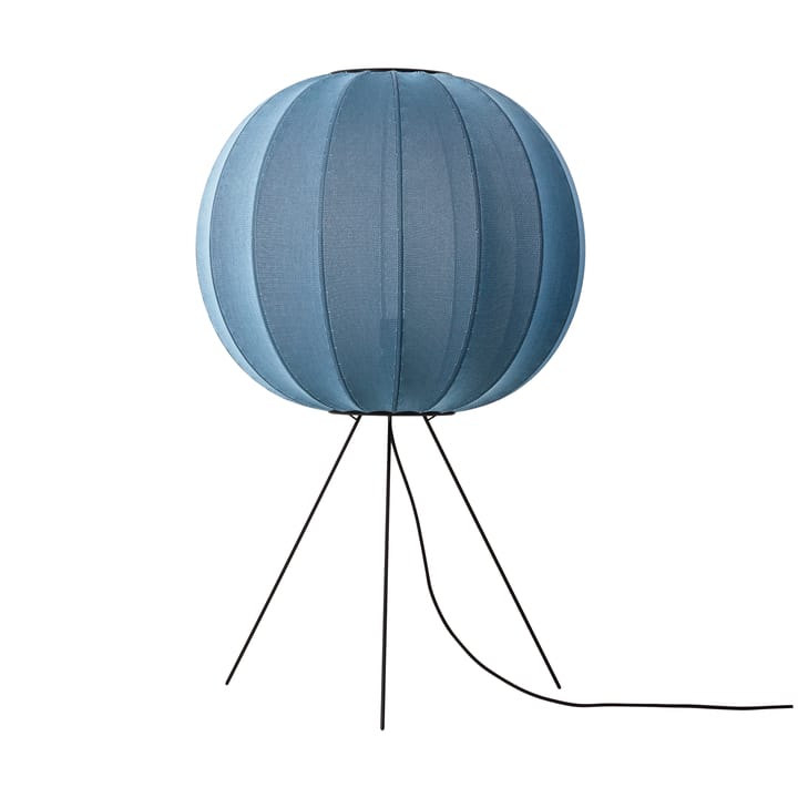 Lampada da terra Knit-Wit 60 Round Medium - Blue stone - Made By Hand