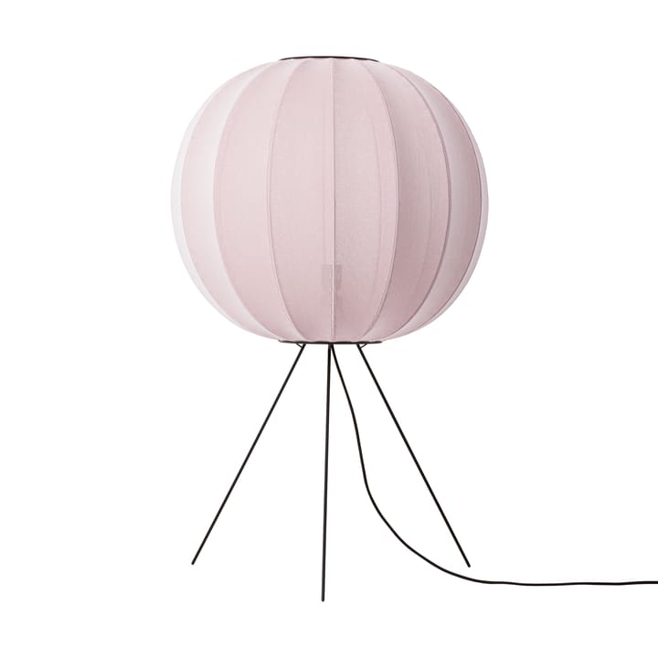 Lampada da terra Knit-Wit 60 Round Medium - Light pink - Made By Hand