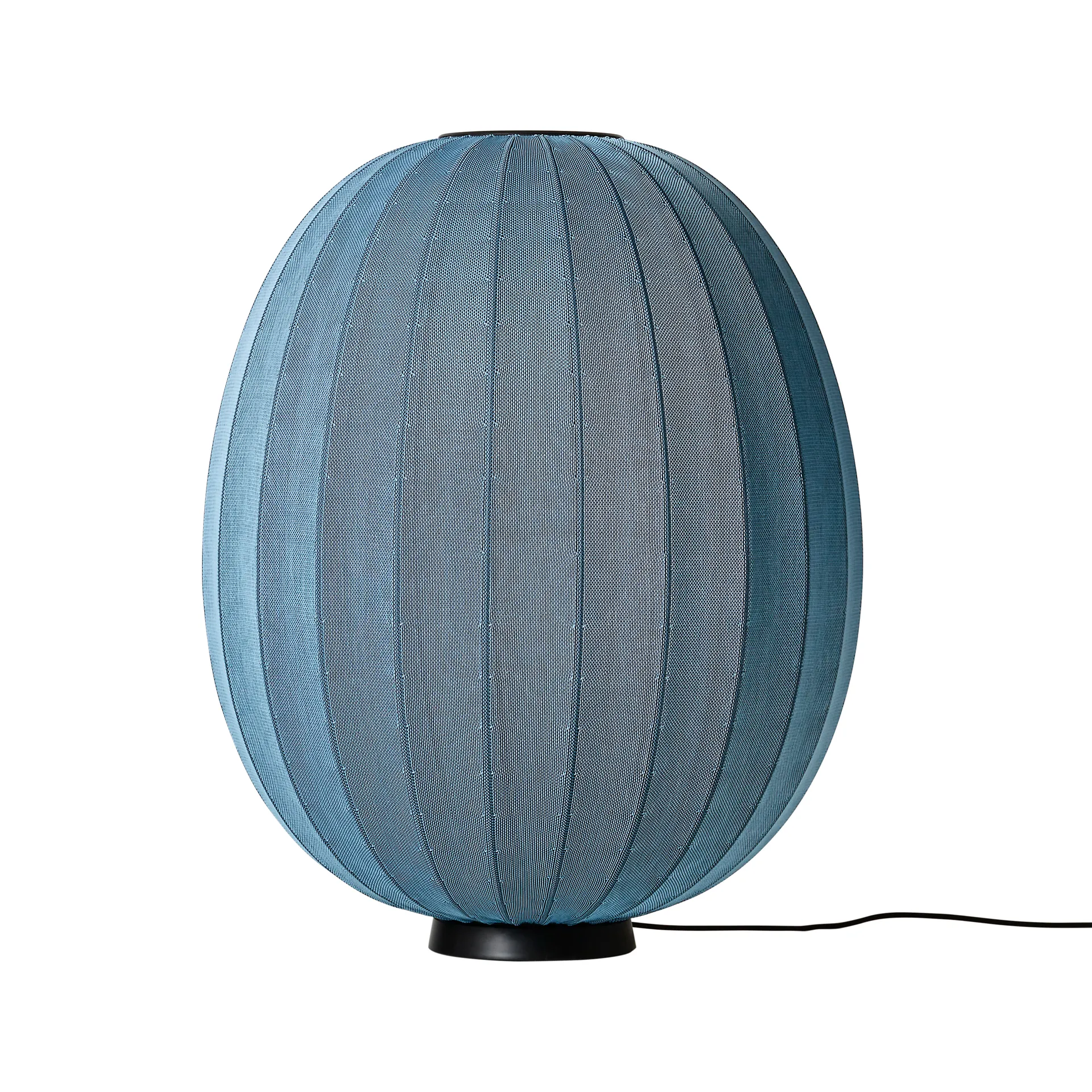 Lampada da terra Knit-Wit 65 High Oval Level, Blue stone Made By Hand