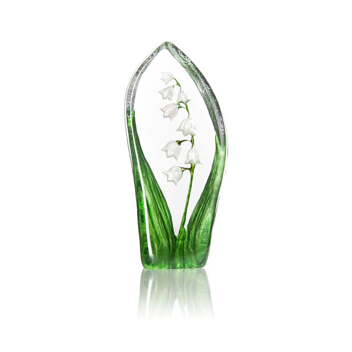 Scultura in ghiaccio Lily of the Valley - Bianco - Målerås Glasbruk