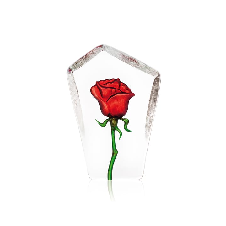Scultura in vetro rosa Floral Fantasy - Rosso - Målerås Glasbruk