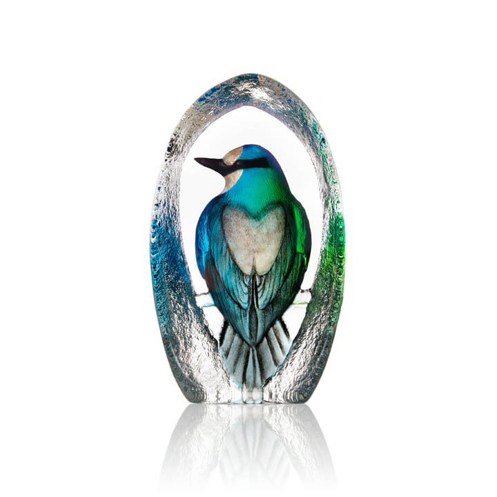 Scultura in vetro Wildlife Colorina 17,5 cm - Blu - Målerås Glasbruk
