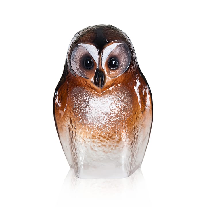 Scultura vetro Safari Owl - Grande - Målerås Glasbruk