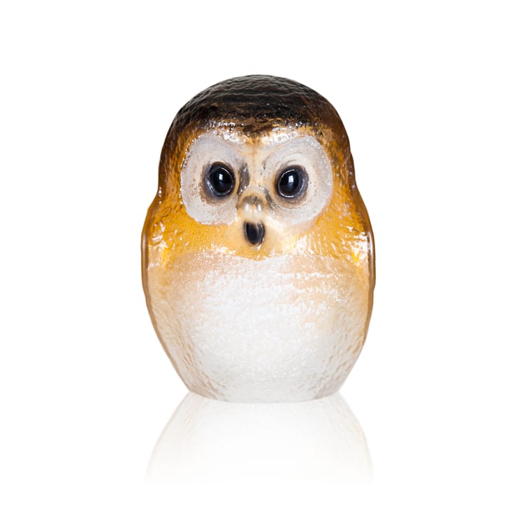Scultura vetro Safari Owl - Piccolo - Målerås Glasbruk