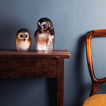 Scultura vetro Safari Owl - Piccolo - Målerås Glasbruk