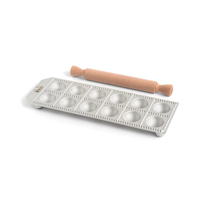 Stampo ravioli incluso roller per ravioli rotondi Marcato, 12 pz Marcato