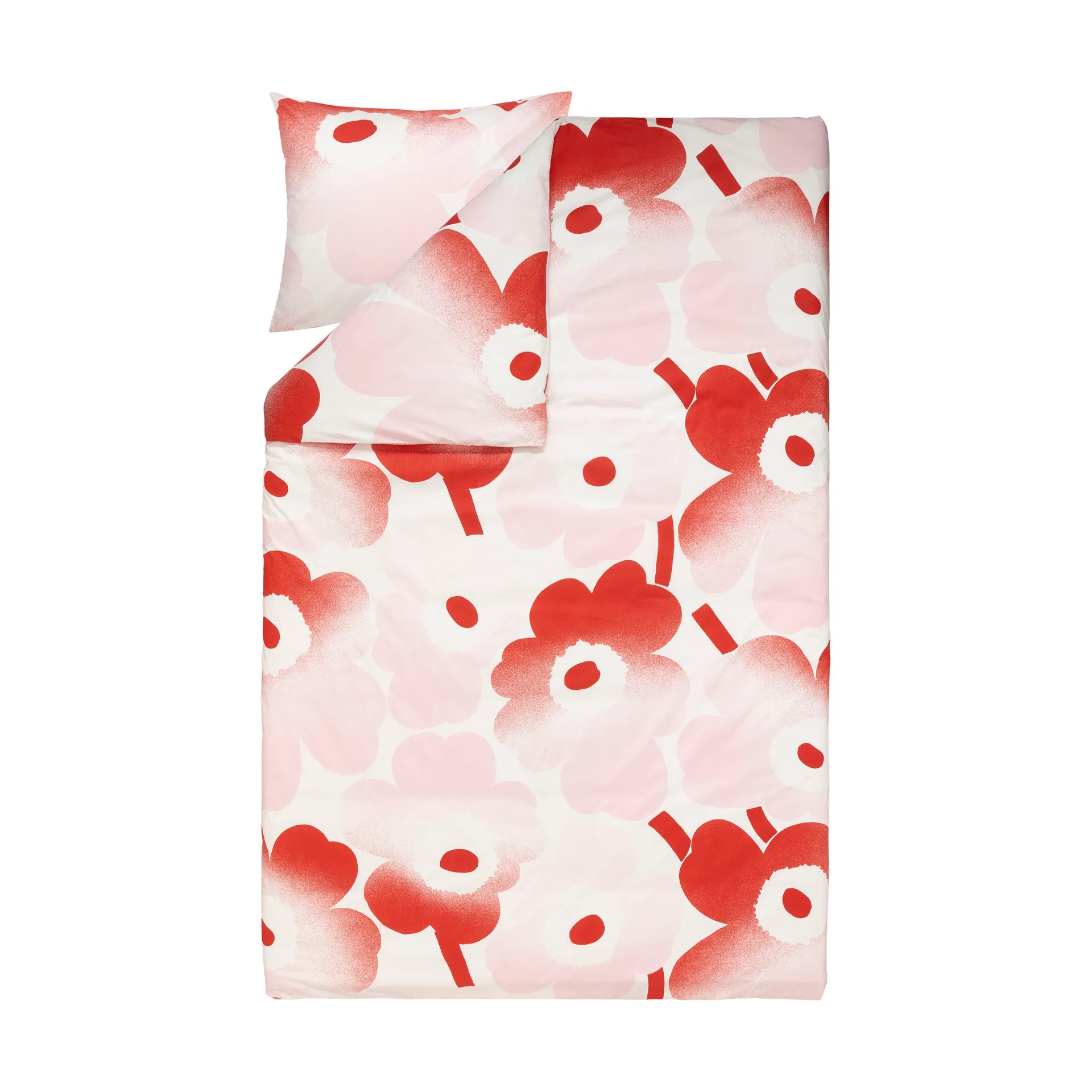 σετ κρεβατιού 150x210 cm Unikko Häivähdys 50x210 cm, 50x60 cm, Rosa Marimekko
