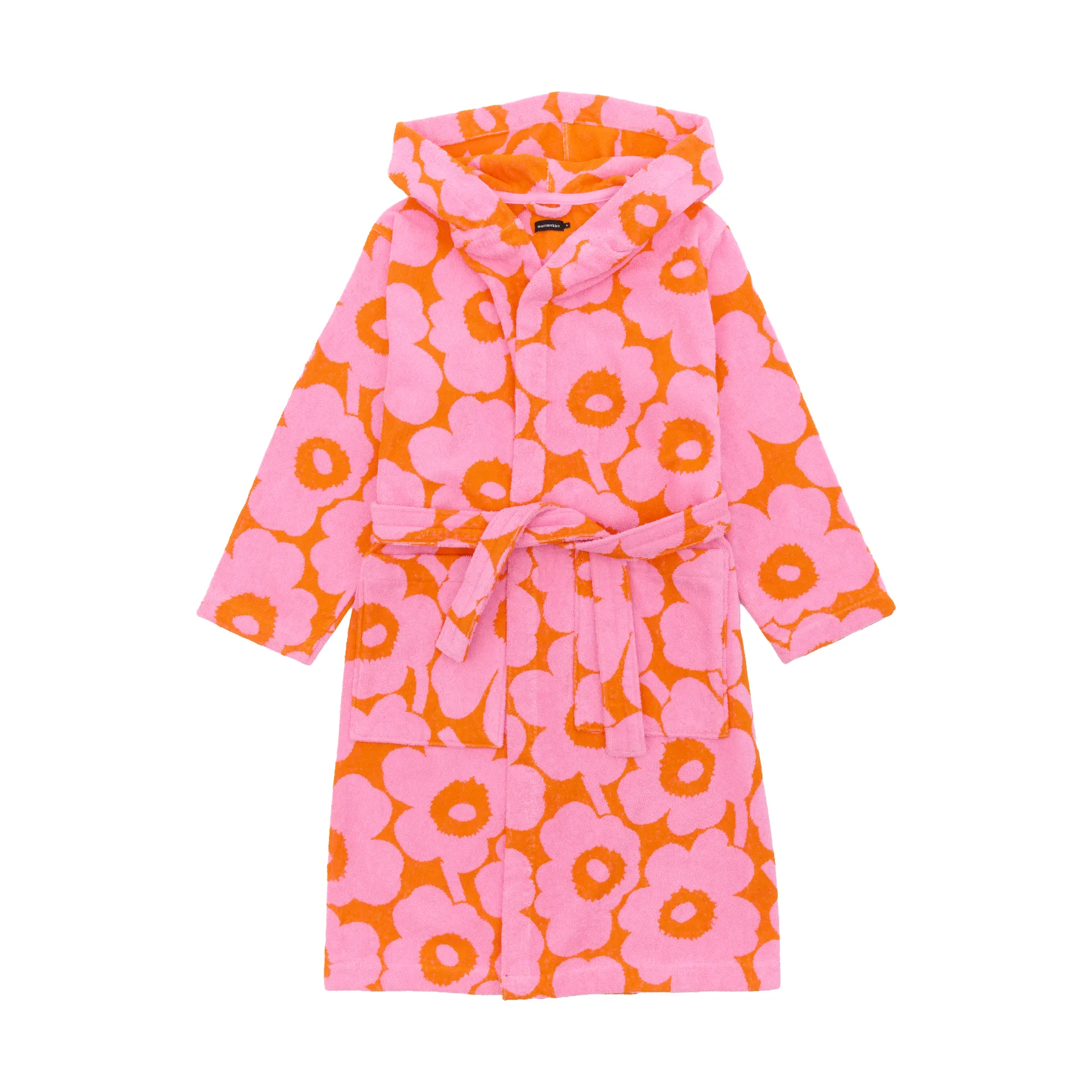 Accappatoio Pieni Unikko M, Orange-pink Marimekko